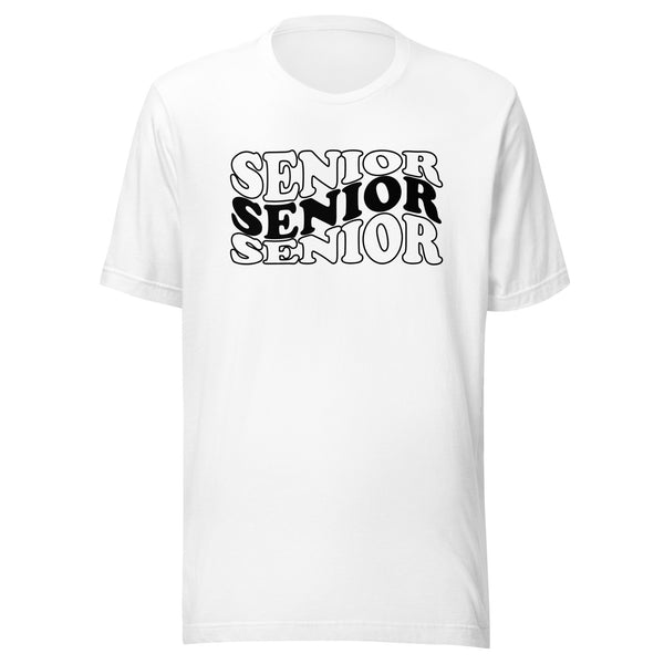 Senior Bubble Black Print Unisex t-shirt