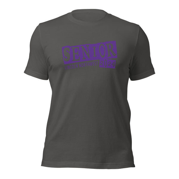 Lincoln Northwest 24 Unisex t-shirt-Purple print