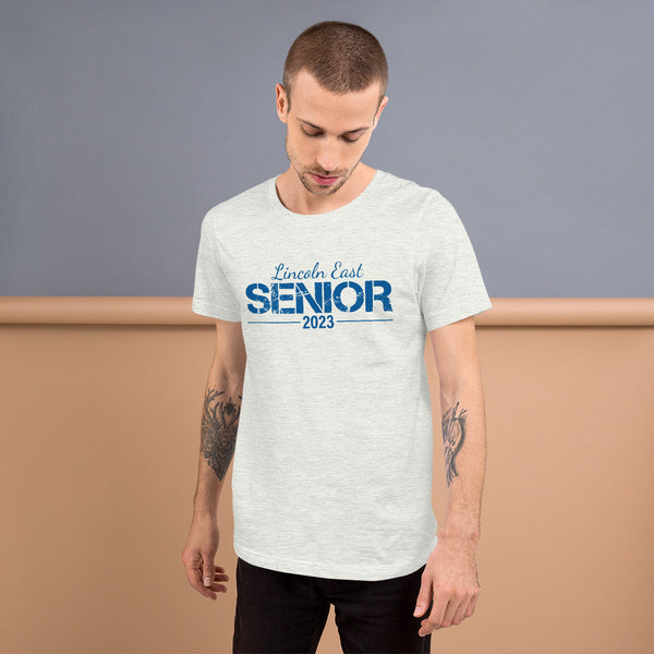 Lincoln East Senior 23 Blue Script Unisex t-shirt