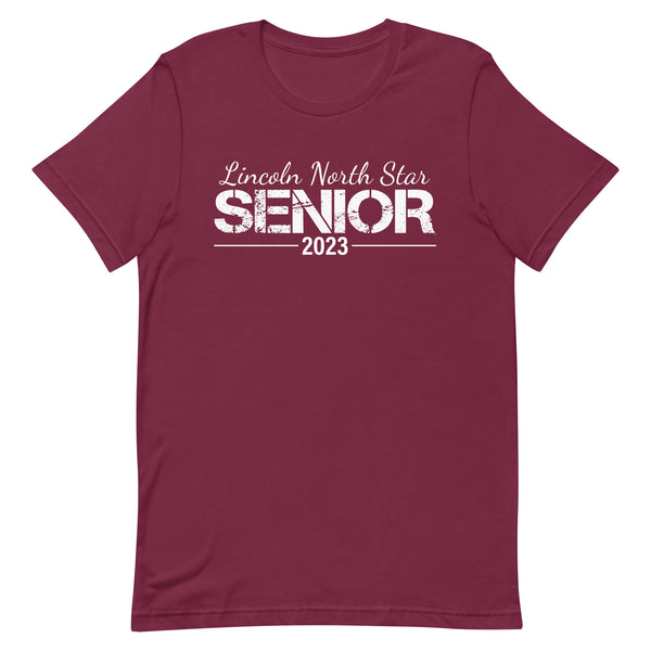 Lincoln Northstar 23 Senior Unisex t-shirt-White