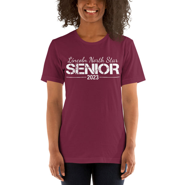 Lincoln Northstar 23 Senior Unisex t-shirt-White