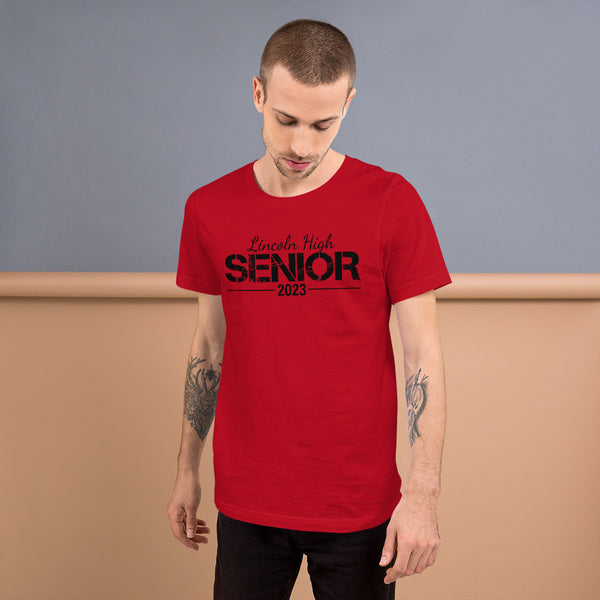 Lincoln High Senior 23 Unisex t-shirt-Black print