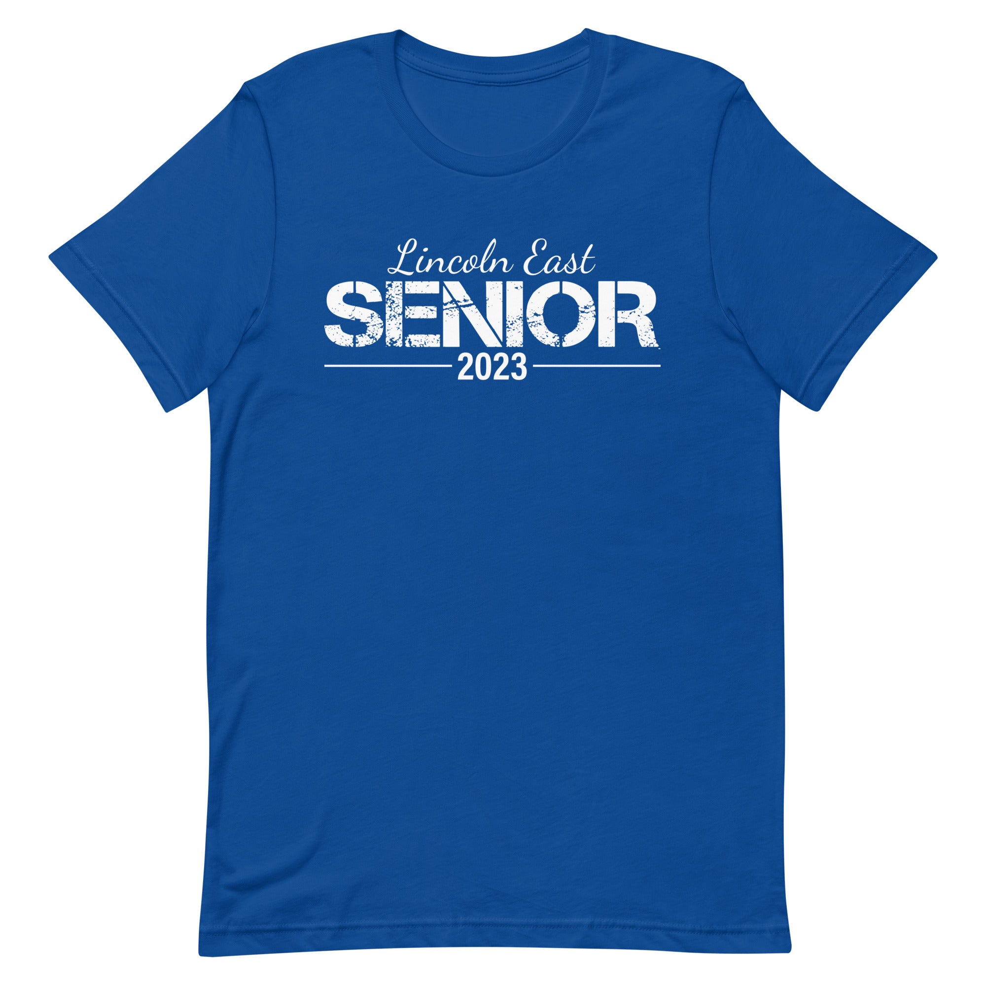 Lincoln East Senior 23 Unisex t-shirt white script