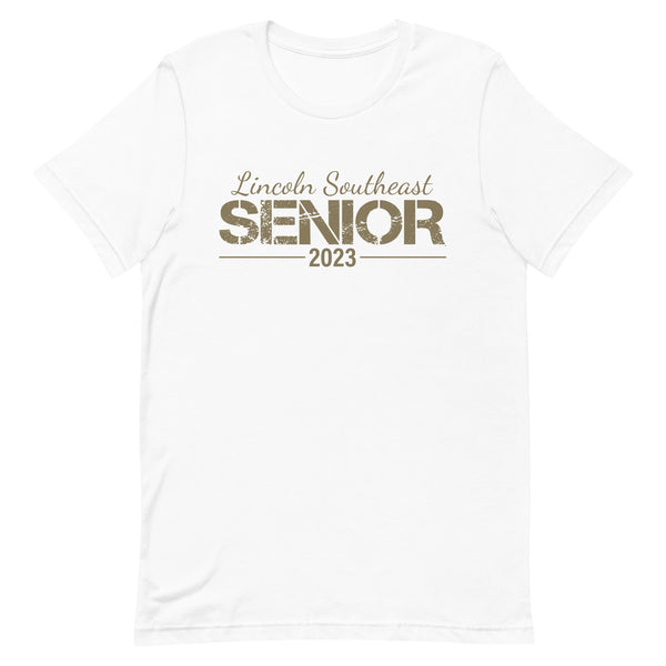 Lincoln Southeast Senior 23 Unisex t-shirt-gold